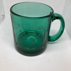 Chicago Bull Sea- green Glass Mug